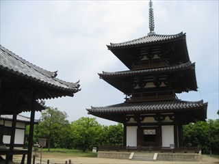 法起寺 三重塔